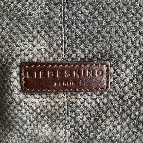 Liebeskind Berlin gray, brown leather handbag. Excellent used condition - Picture 4 of 8